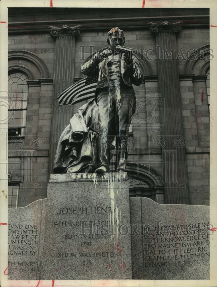 1966 Statue of Joseph Henry, Albany, New York - Historic Images