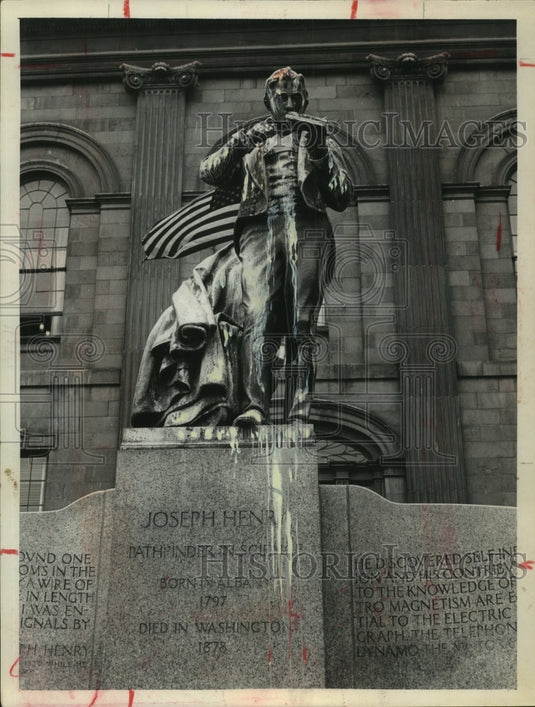 1966 Statue of Joseph Henry, Albany, New York - Historic Images