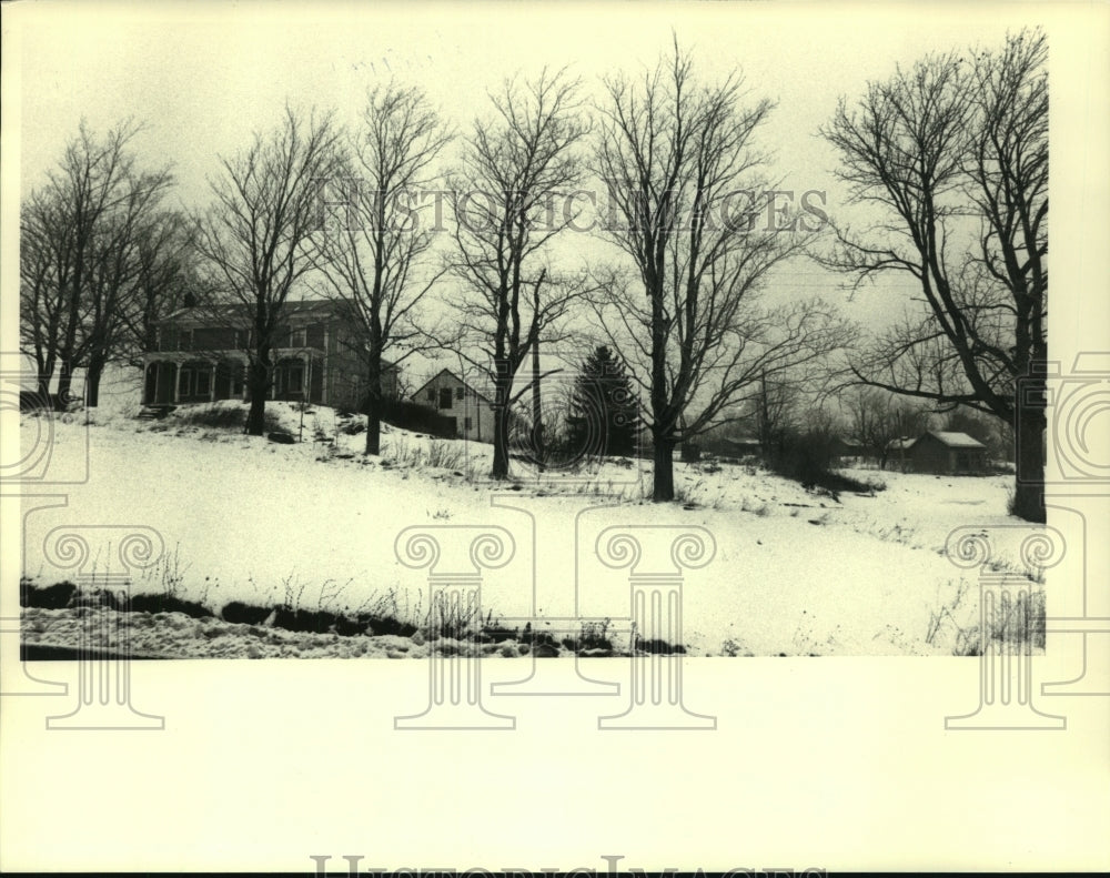 Press Photo Home in the foothills area of Knox, New York - Historic Images