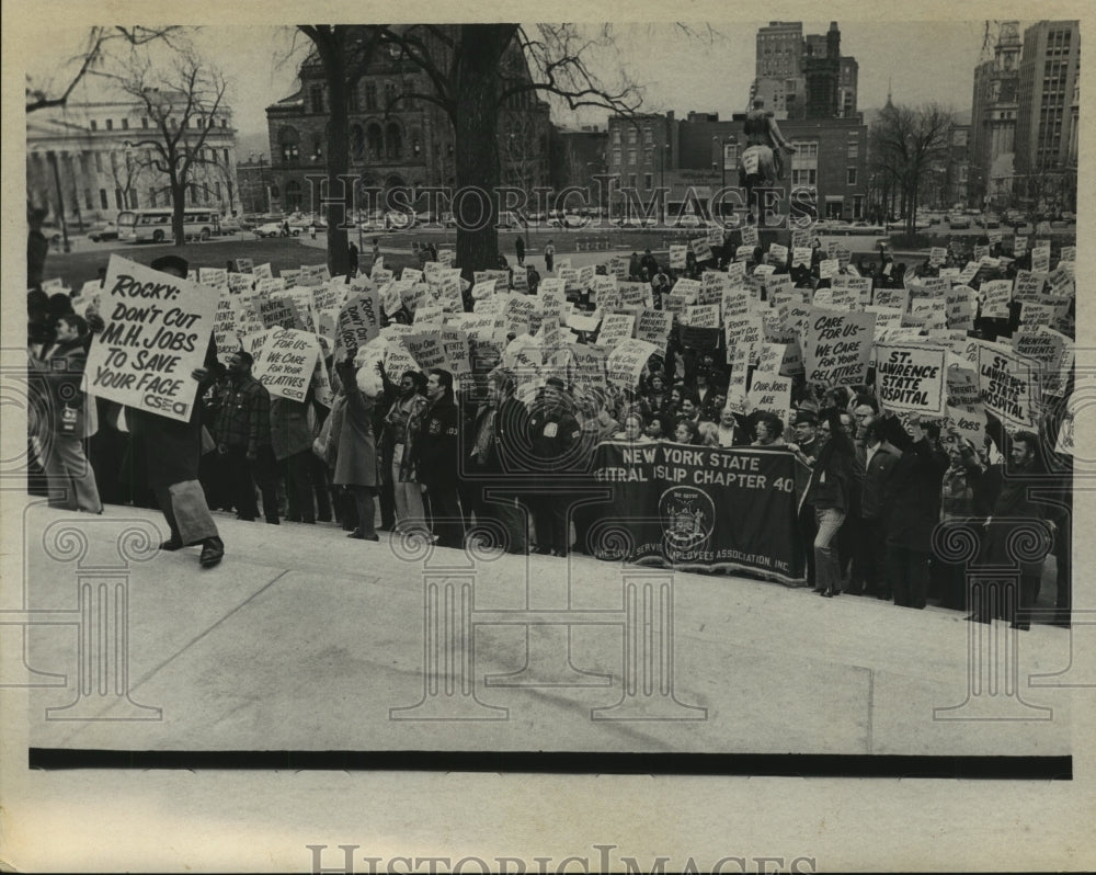1971 Civil Service Employees Association (CSEA) rally in Albany, NY - Historic Images