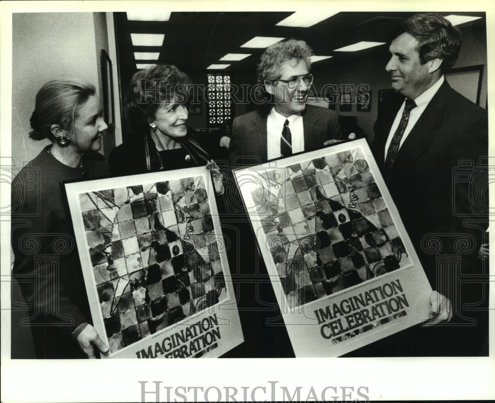 1992 Jim Anderson presents Imagination Celebration posters, Albany - Historic Images