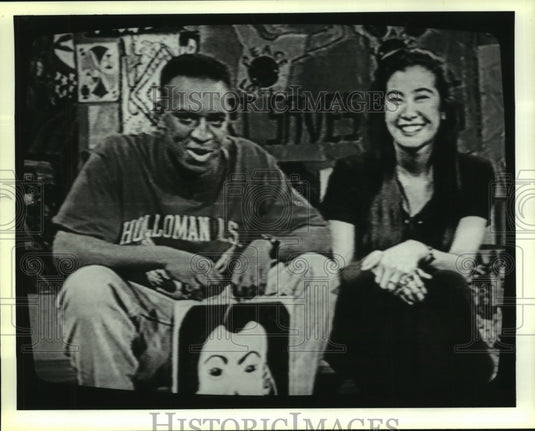 1993 Press Photo Albany, New York TV News Anchors Lisa Link and Craig Jackson - Historic Images