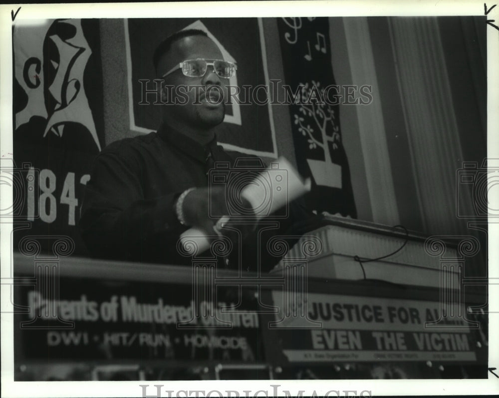 1993 Press Photo First Unitarian Church, Albany, Crime victim Darrien White - Historic Images