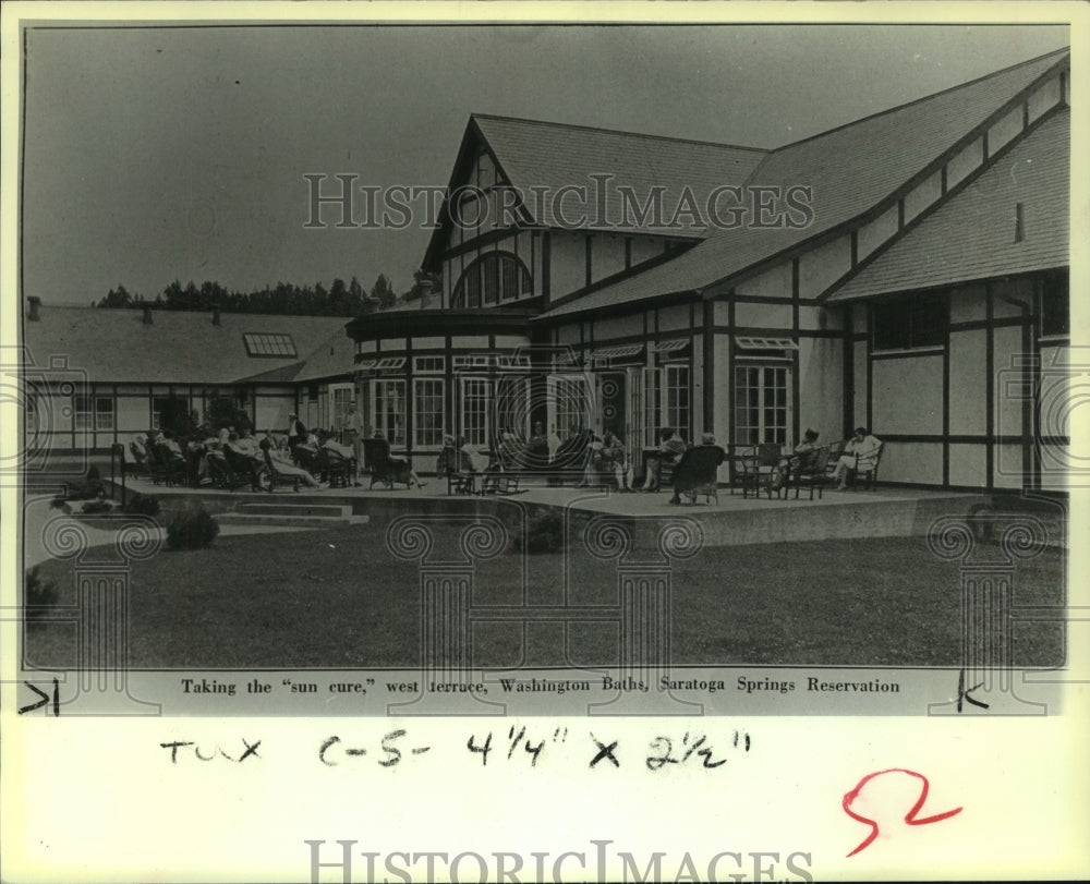 1986 Press Photo Washington Baths, Saratoga Spa State Park, New York - tua05159 - Historic Images