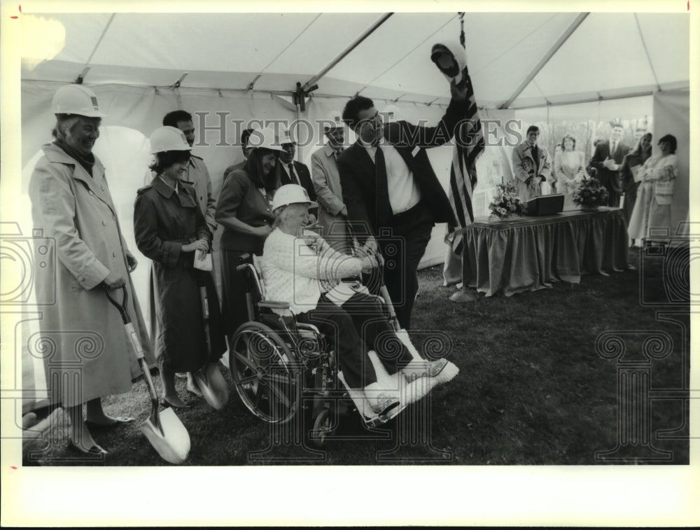 1994 Press Photo People at Eddy-Ford Nursing Home Ceremonies, Cohoes - tua05492 - Historic Images