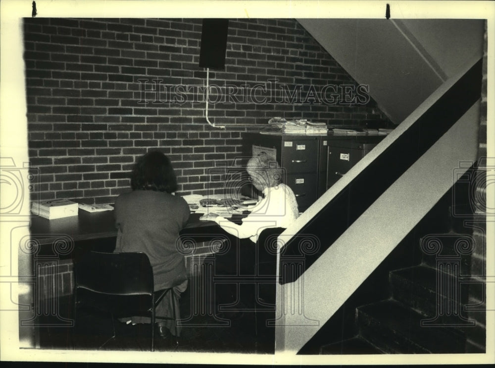 1988 Press Photo Nurse, Saratoga County Social Services Department, Ballston Spa - Historic Images
