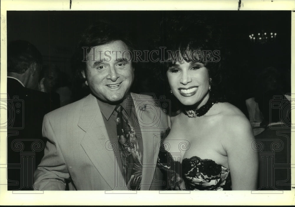 1993 Gene Stevens & Belinda Rose at Turf Writers Ball, Saratoga, NY - Historic Images