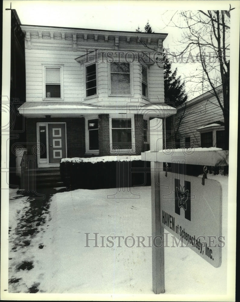1991 Press Photo Haven, Inc. building on Union Street in Schenectady, New York - Historic Images