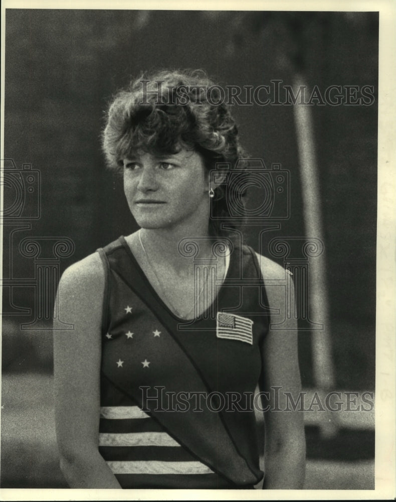 Press Photo Women's 10K Run winner Ellen Weglarz Mindel, Albany, New York - Historic Images