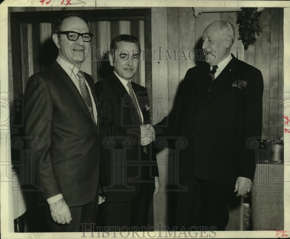 Press Photo Leonard B. Rosen, Paul M. Niles, and William A. Nienberg, New York-Historic Images