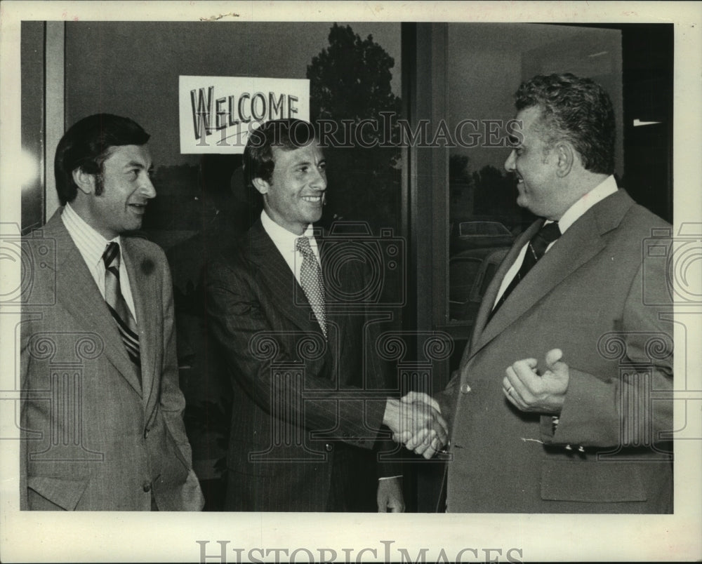 1976 Realty Brokers Frank &amp; John Nigro with James Phelan, Albany, NY - Historic Images