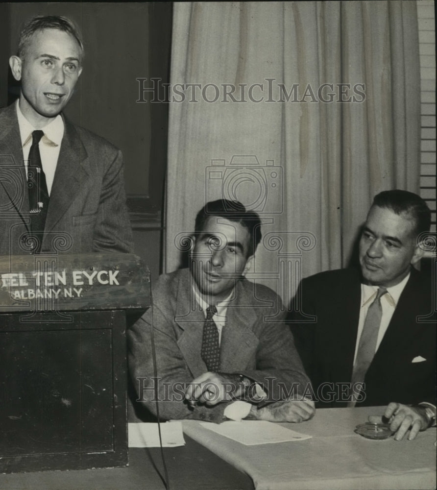 1952 Press Photo Joseph Yezzi, Roy Myers, Hillard Elezer, David Graff, Albany-Historic Images