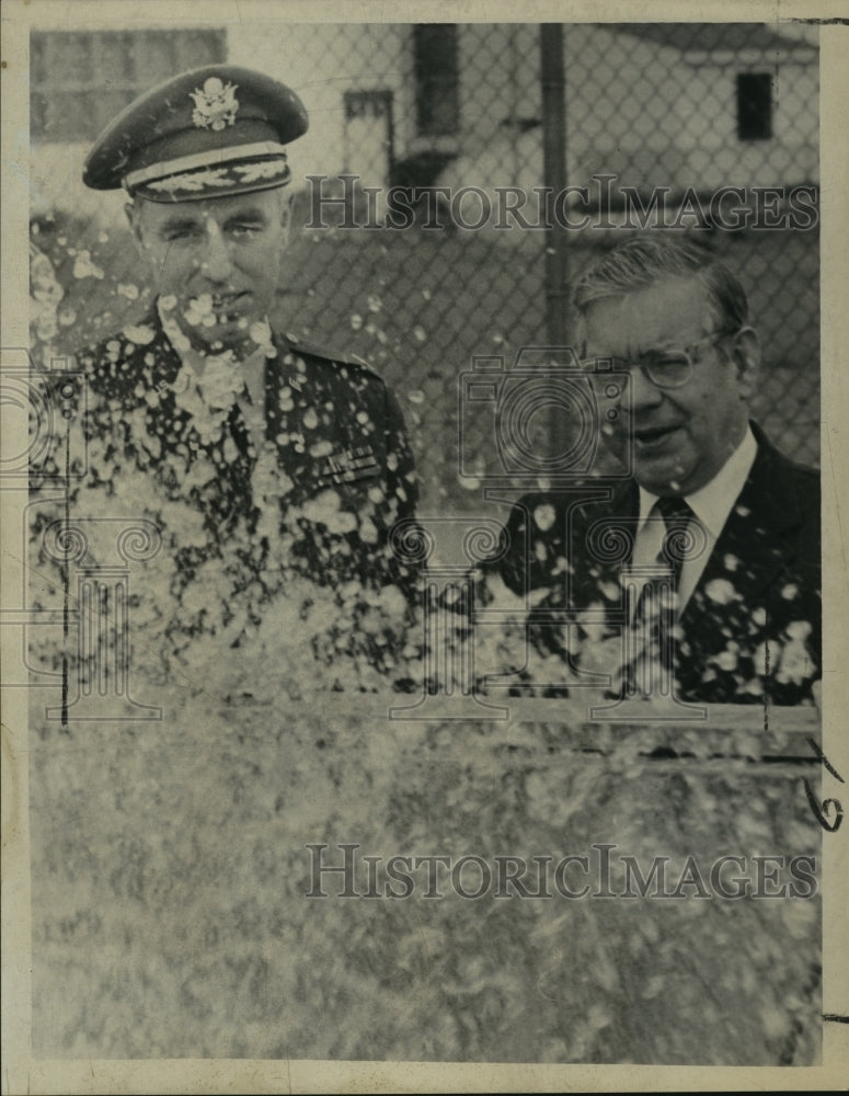 1970 Press Photo Dedication ceremony for Watervliet, NY water treatment plant-Historic Images