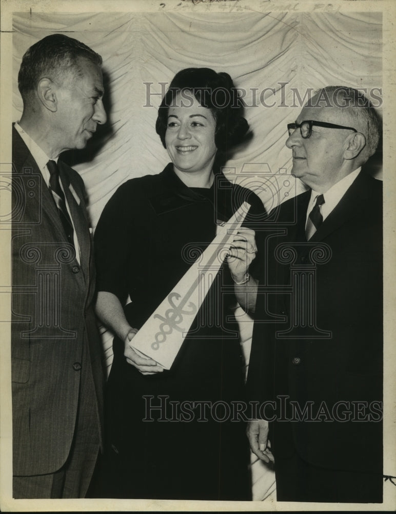 1965 Press Photo Cancer Society dinner at Thruway Motor Inn, Albany, New York - Historic Images