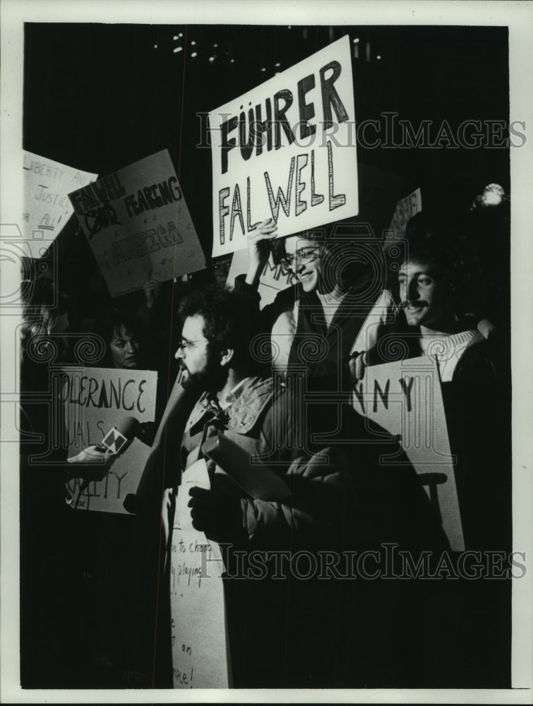 1980 Moral Majority protestors in Albany, New York - Historic Images