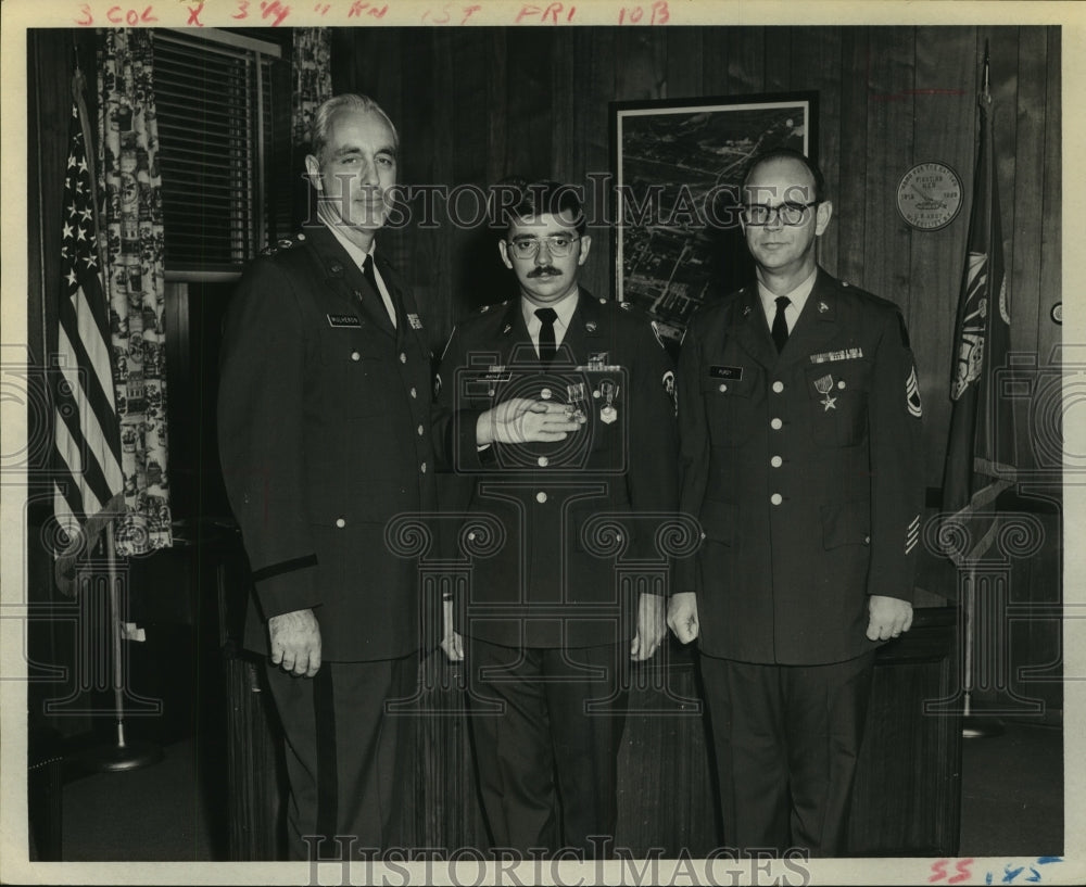 1970 Press Photo William Mulheron Junior, Raymond L. Manley, William M. Burley-Historic Images