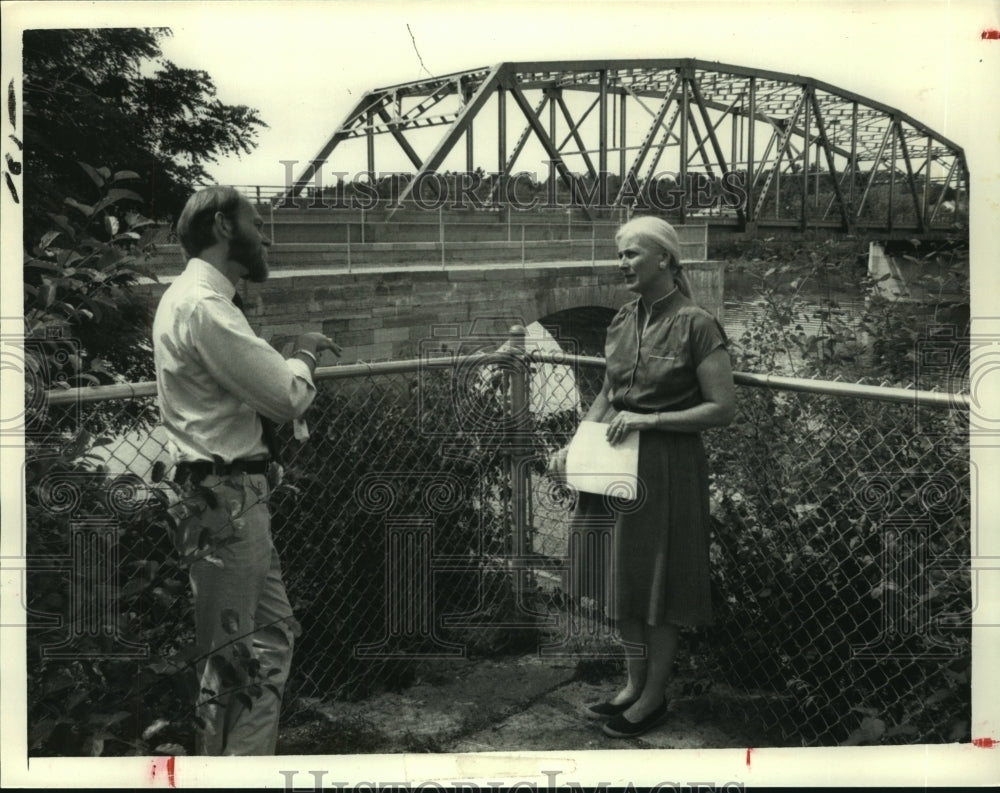 1983 Niskayuna, New York Town Supervisor Mardy Moore &amp; Jim Gold - Historic Images