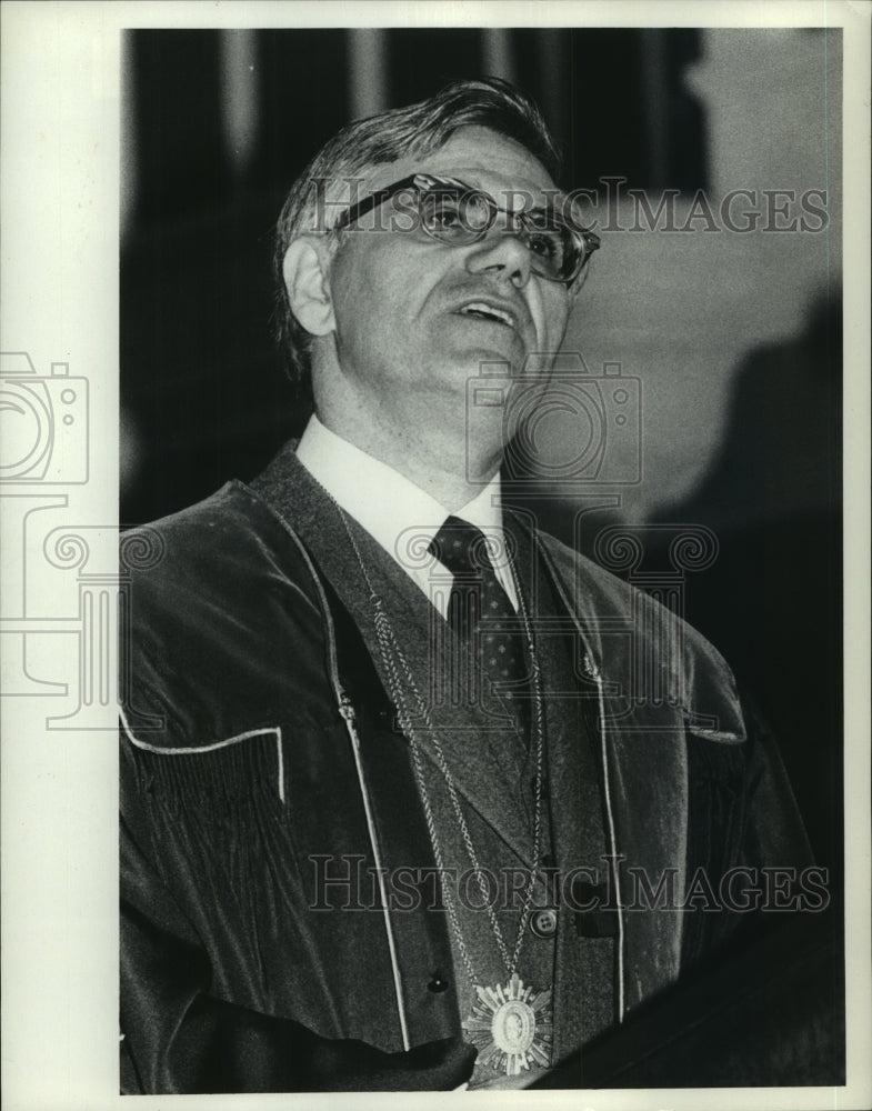1979 Union College President Dr. John Morris, Schenectady, New York - Historic Images