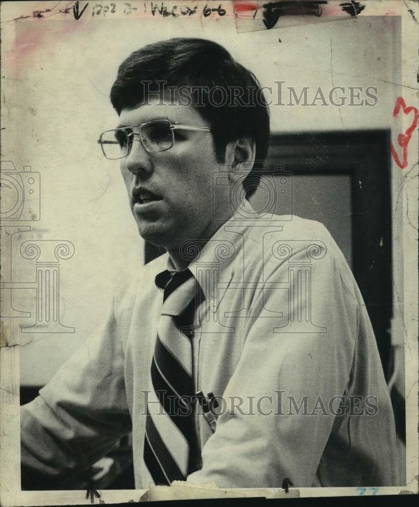 1979 Press Photo Rensselaer County, New York District Attorney Charles Wilcox-Historic Images