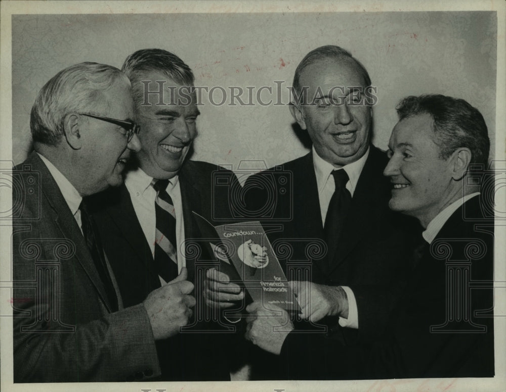 1971 Press Photo Paul Robinson, Gregory Maxwell, William Moore & Michael Byrone-Historic Images
