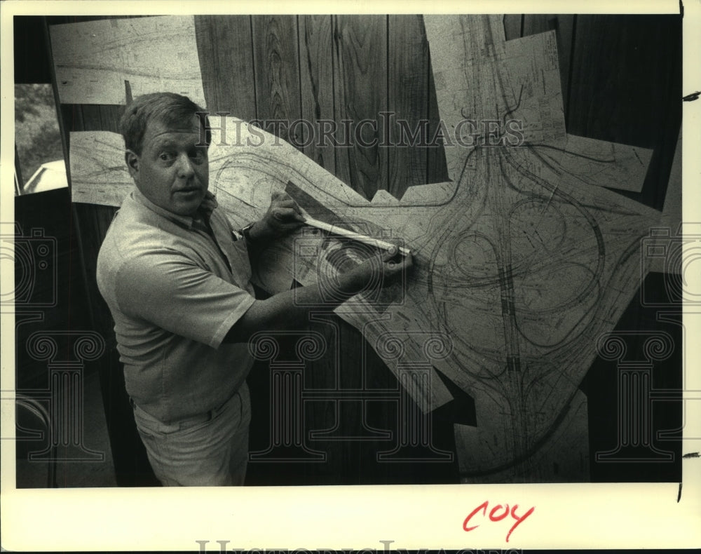 1986 Northway construction engineer John F, O'Sullivan, Albany, NY - Historic Images