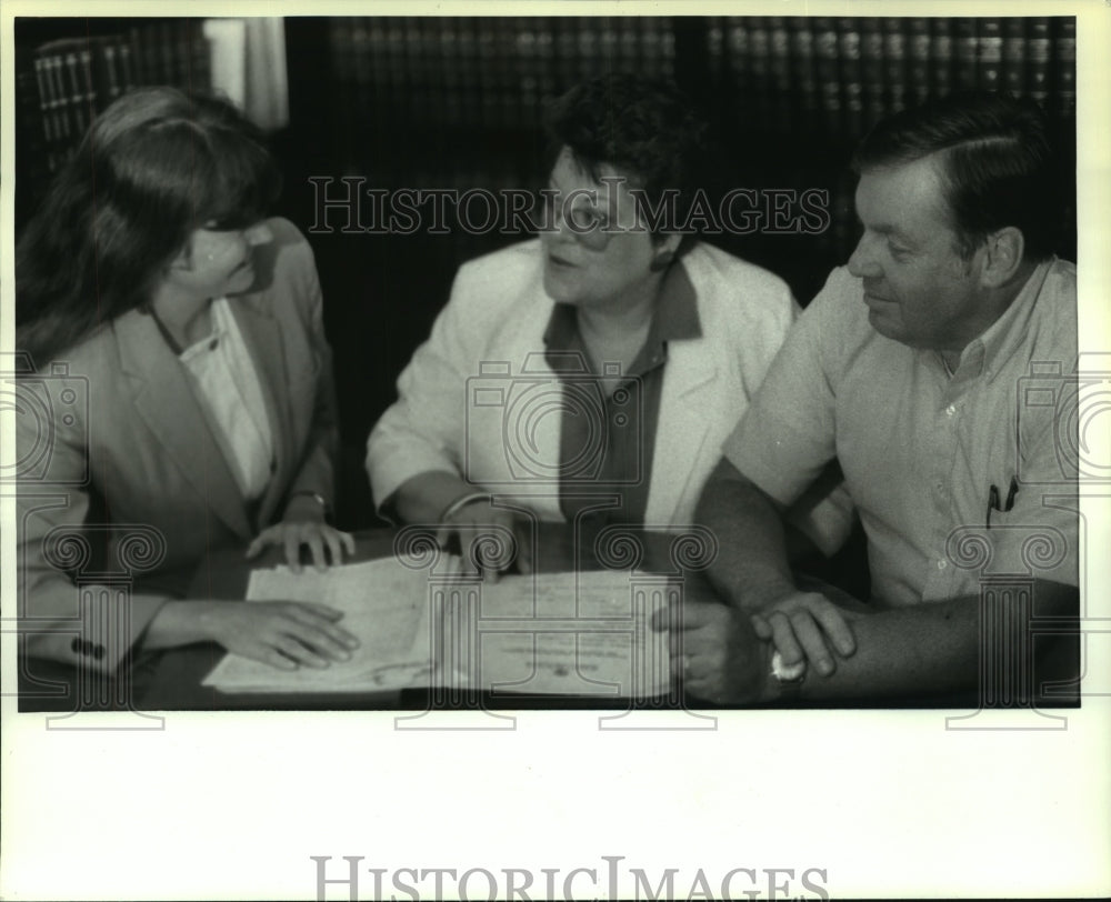 1991 Diane & Robert Neale with Albany, New York attorney Mary Lynch - Historic Images