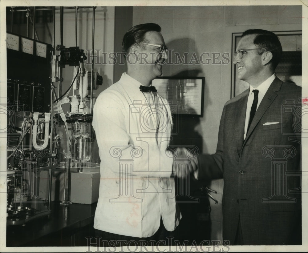 1963 Joe Coe, Edward Wilkus was awarded doctorate in chemistry - Historic Images