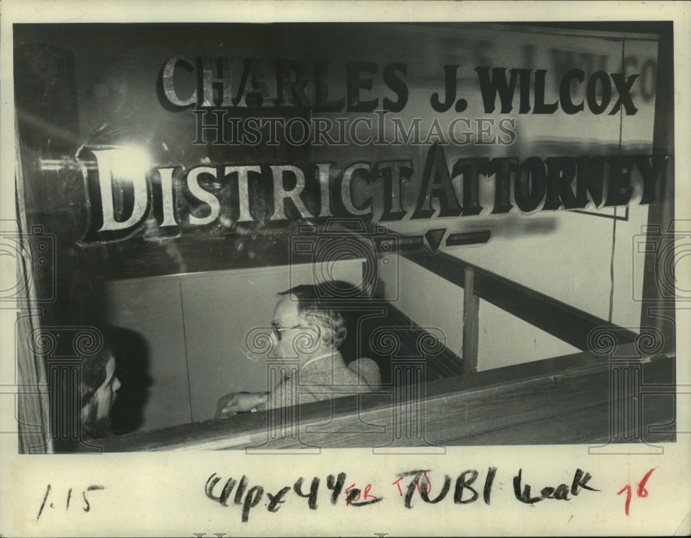 1982 Press Photo Rensselaer County, New York District Attorney Charles J. Wilcox - Historic Images