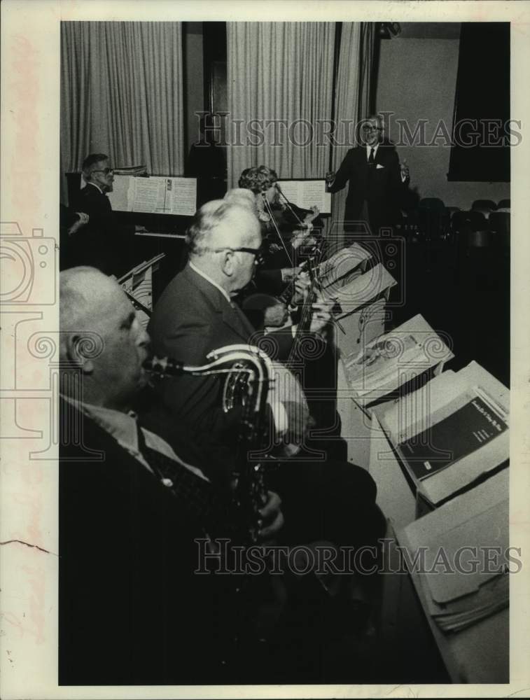 1973 Press Photo Schenectady, New York Senior Citizens Orchestra - tua11555-Historic Images