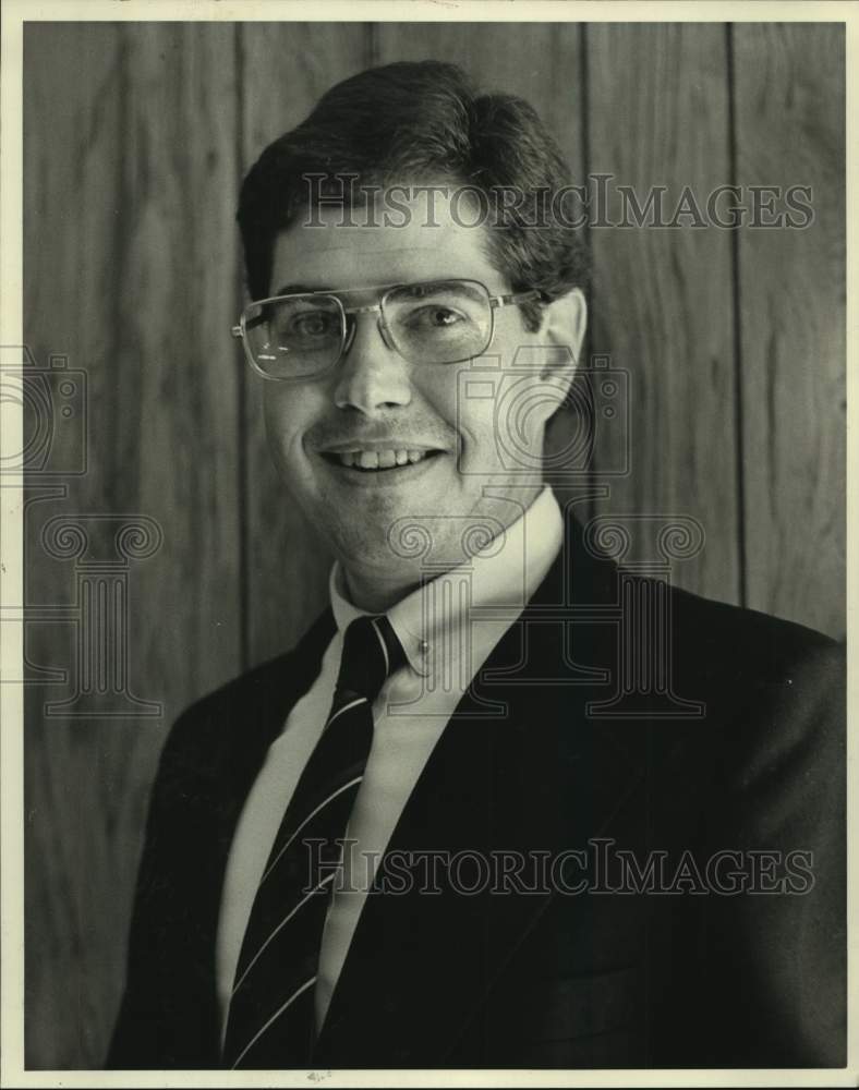 1985 Dave Sawyer, Democratic candidate for town board, New York - Historic Images