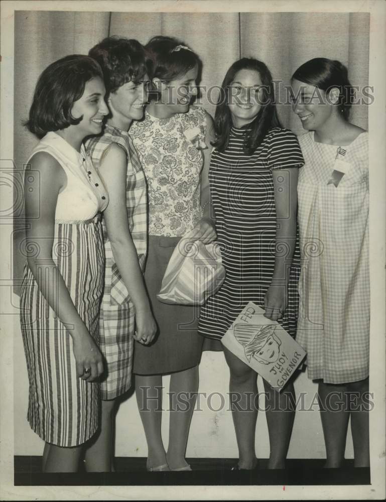 1967 Press Photo Judith Schlesinger, Empire Girl's State "Governor," in New York-Historic Images