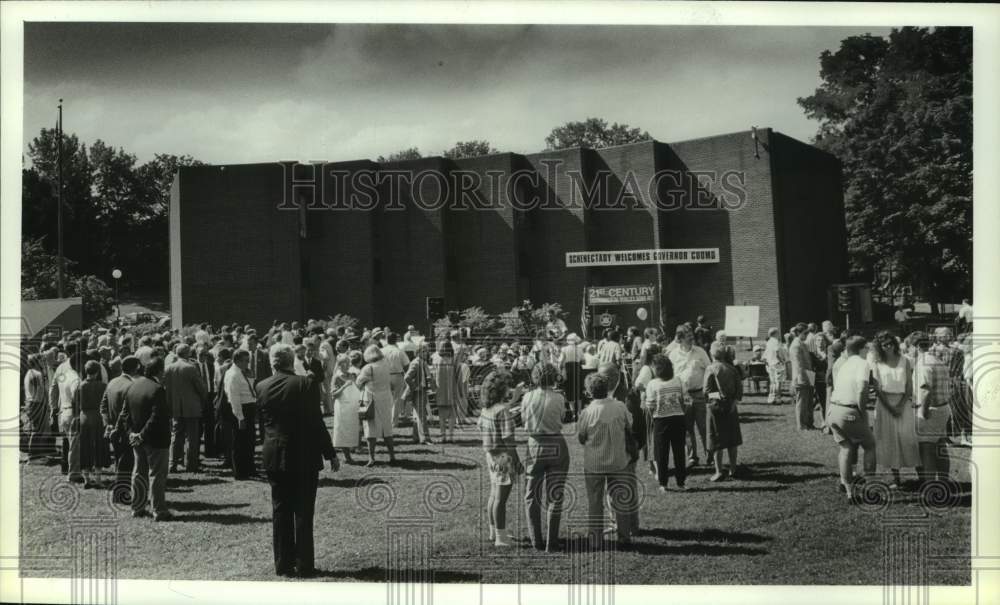 1990 Kickoff ceremony for new Schenectady, New York Visitor Center - Historic Images