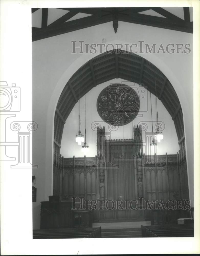 1994 Westminster Presbyterian Church, Albany NY inside altar view - Historic Images