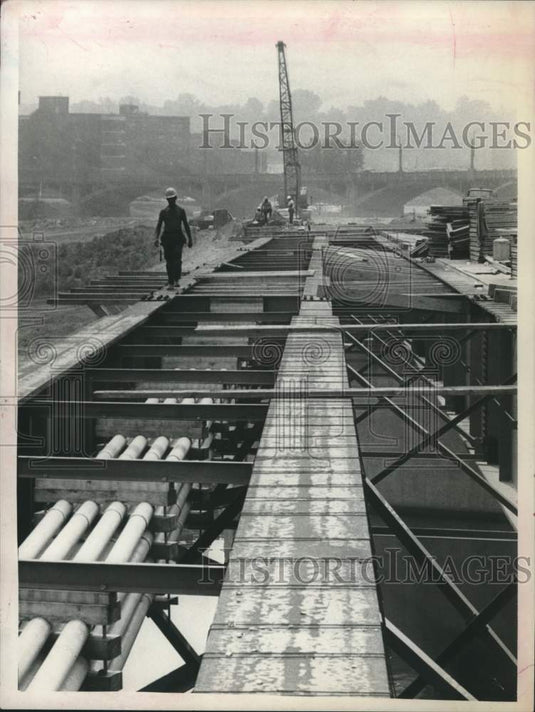 1972 Weston, New York Gateway Bridge Construction - Historic Images