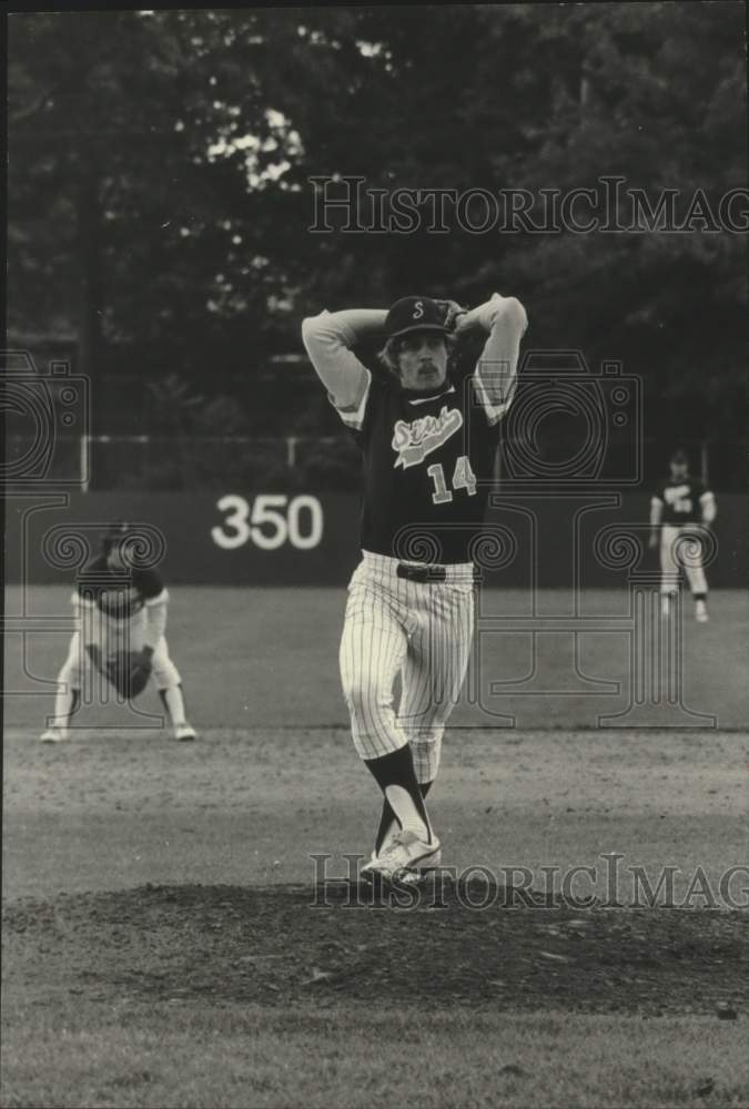 1978 Kevin Nevins, pitching during baseball game - Historic Images