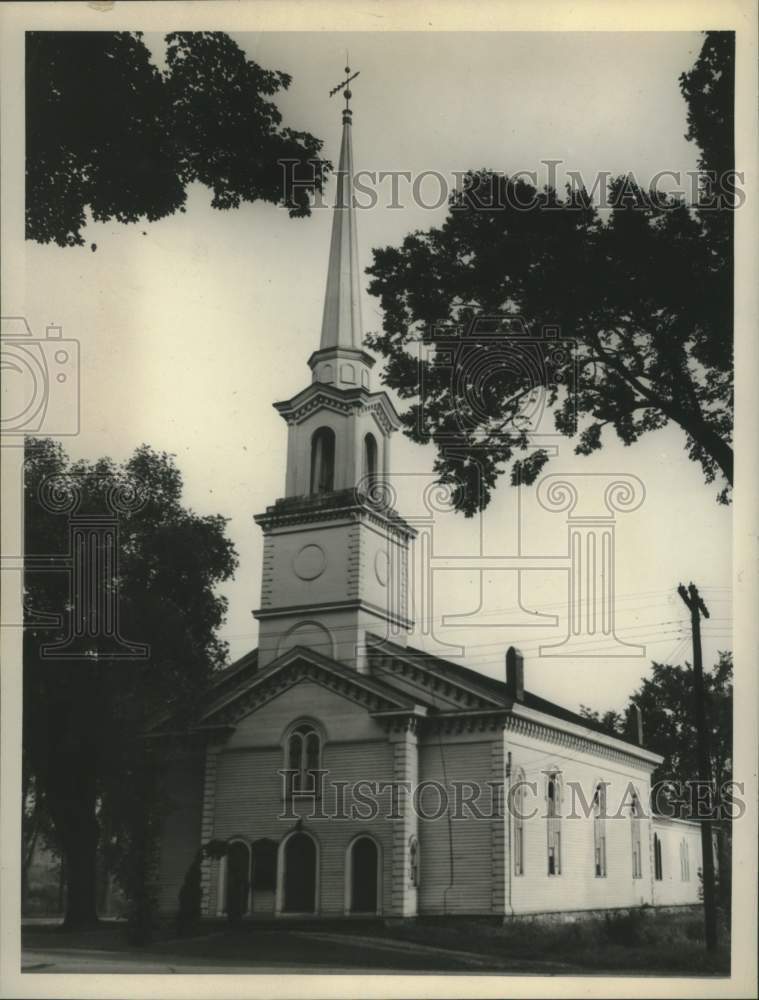 1937 Press Photo New Lebanon, New York Congregational Church 165th Birthday-Historic Images