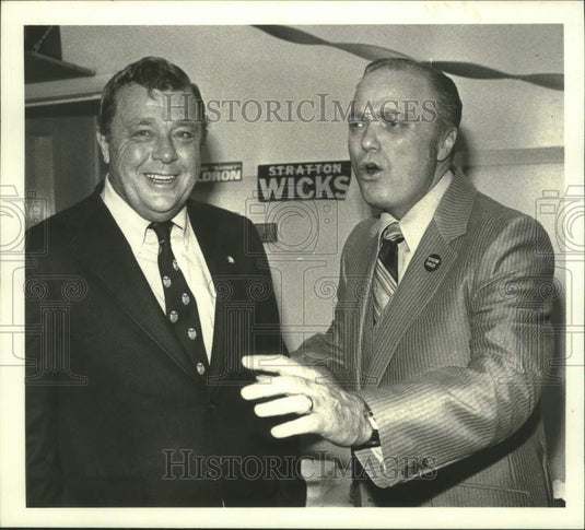 1980 Press Photo Clarke Wemple & Hugh Farley, Albany, New York - tua13542 - Historic Images