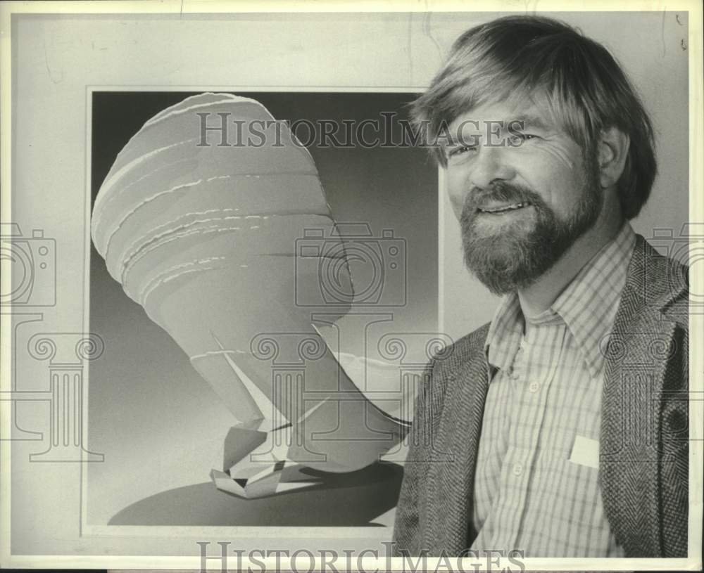 1982 Press Photo Carl Weis, Fine Arts Professor, Siena College, New York - Historic Images