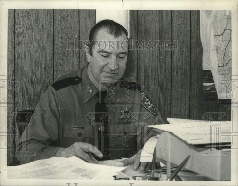 1980 Press Photo Washington County Sheriff Martin Westcott, Salem, New York - Historic Images
