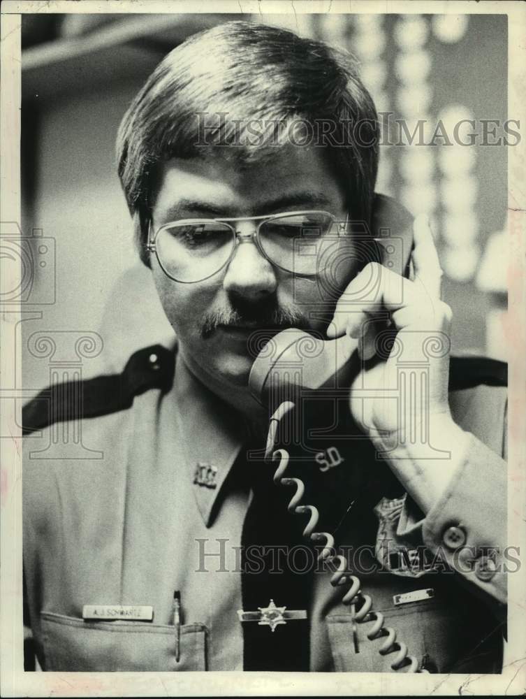 1979 Press Photo Tony Schwartz, Albany County Jail Guard and Union President - Historic Images