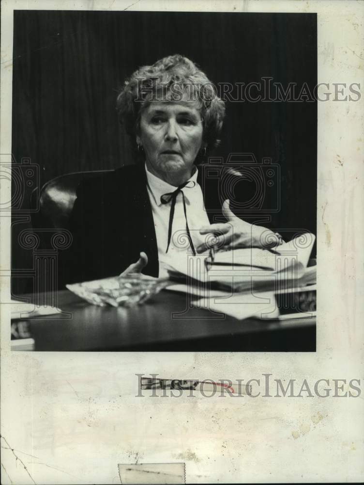 1980 Press Photo Margaret Schwarz, member South Colonie NY Board of Education - Historic Images