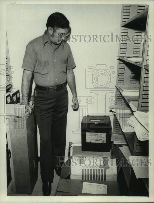 1976 Press Photo Joseph Scranton, Saratoga County, NY Visitors Commissioner - Historic Images