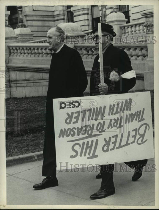 Press Photo Theodore Wenzl, Civil Service Employees Association, New York - Historic Images