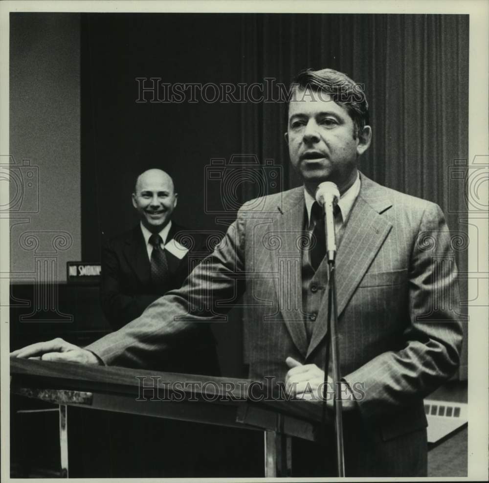 1978 Press Photo New York State Senator Howard Nolan & Bob Prentiss - tua14655 - Historic Images