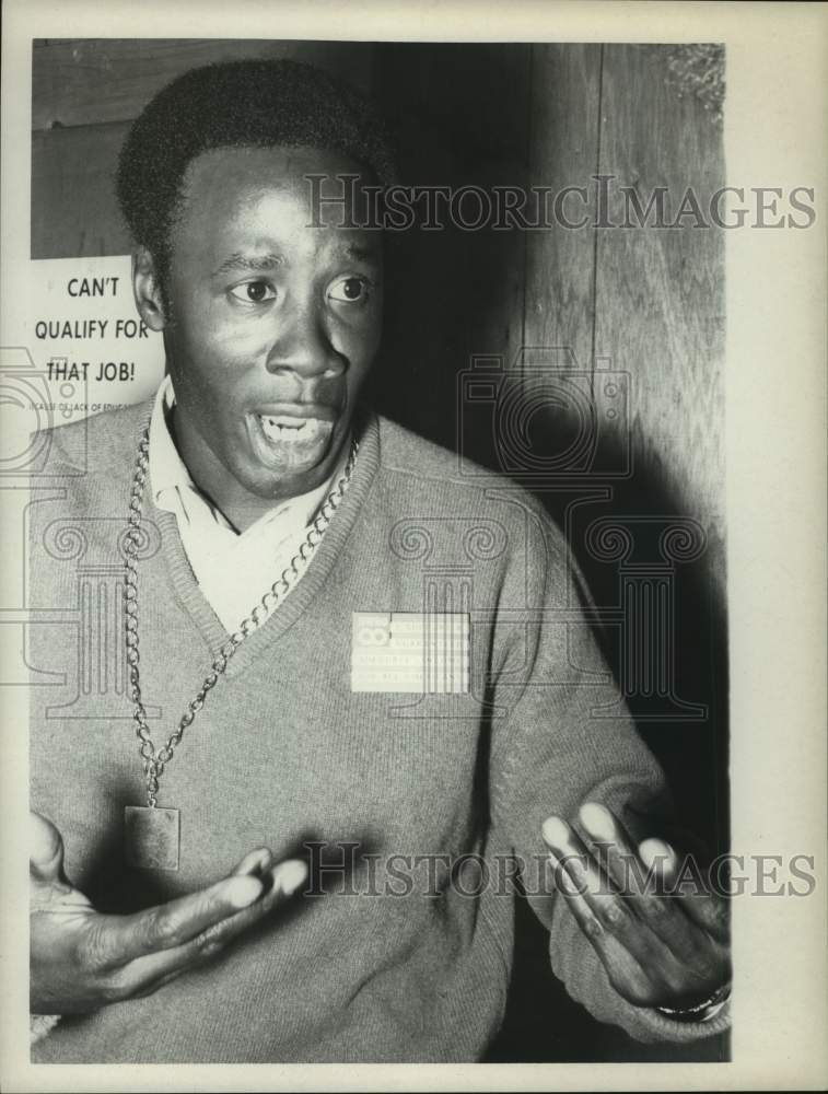 Press Photo Albany, New York man discusses welfare rights - tua14928 - Historic Images