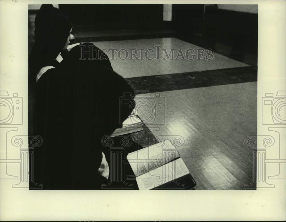 1978 Press Photo Cloistered nuns praying in New York - tua15052 - Historic Images
