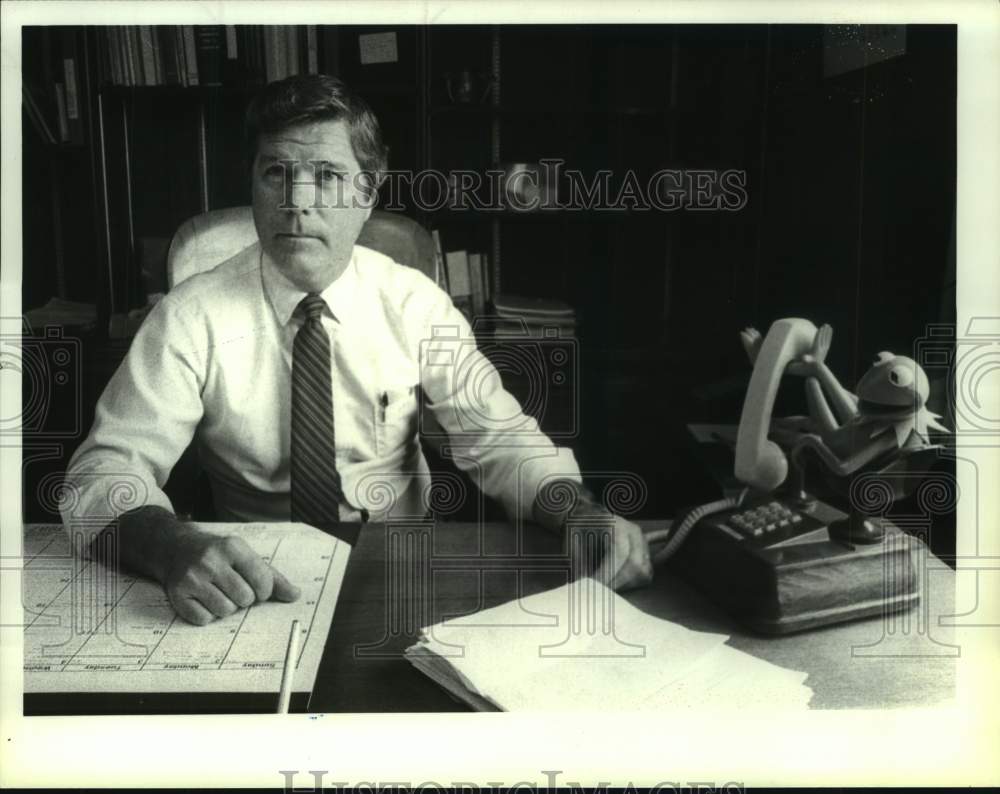 1987 Press Photo Bill Norton, The Workshop, Inc., Menand's, New York - tua15397 - Historic Images