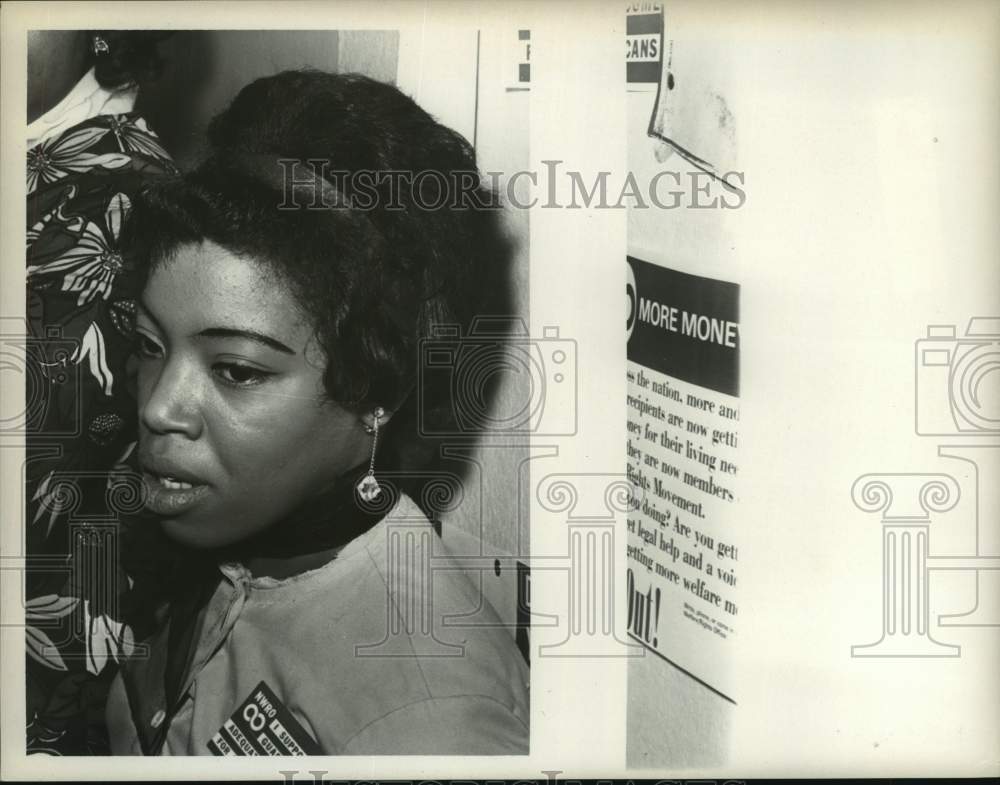 Press Photo Welfare rights activist in Albany, New York - tua15531 - Historic Images