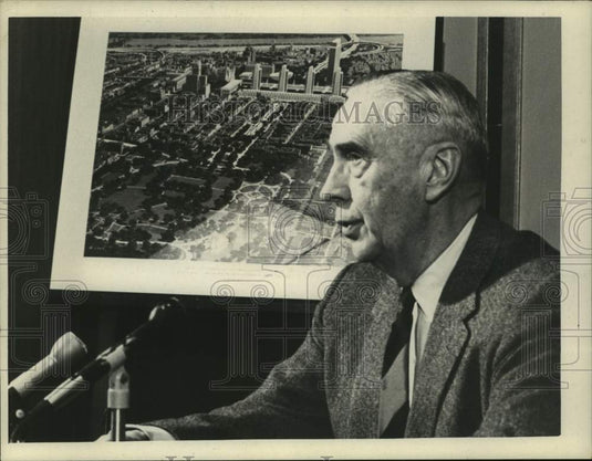 Press Photo New York General Services Commissioner Corland V. R. Schuyler - Historic Images