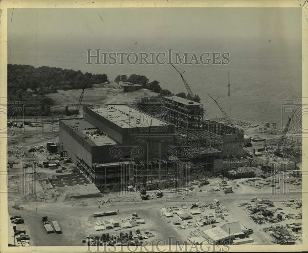 1967 Press Photo Construction of atomic power plant near Oswego, New York-Historic Images